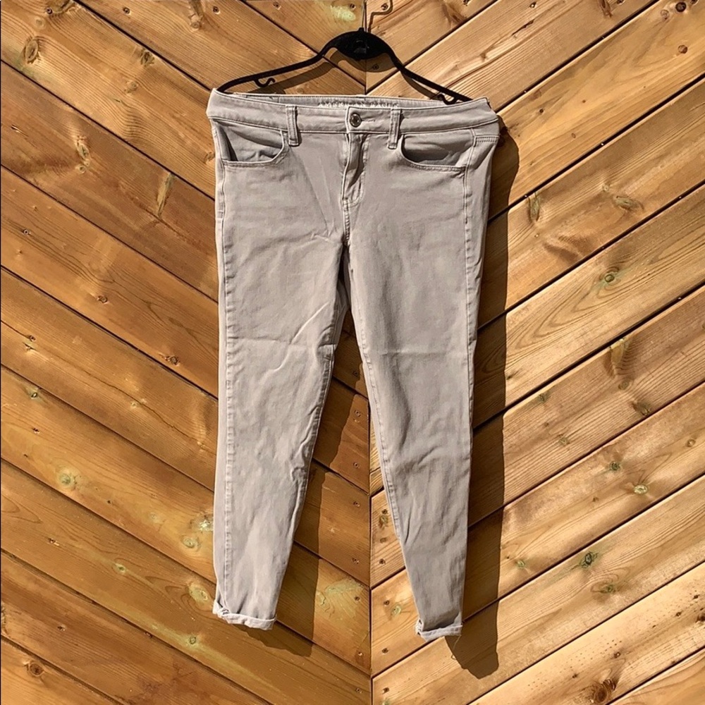 American Eagle Softest Grey Jeggings, size 8